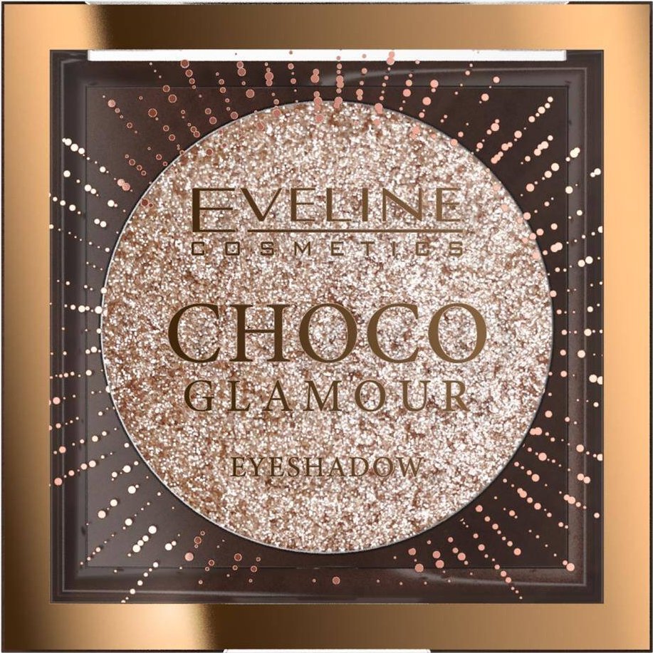 XXXX__Eveline Cosmetics (Eveline) Eveline Choco Glamour błyszczący cień-toper do powiek 3g