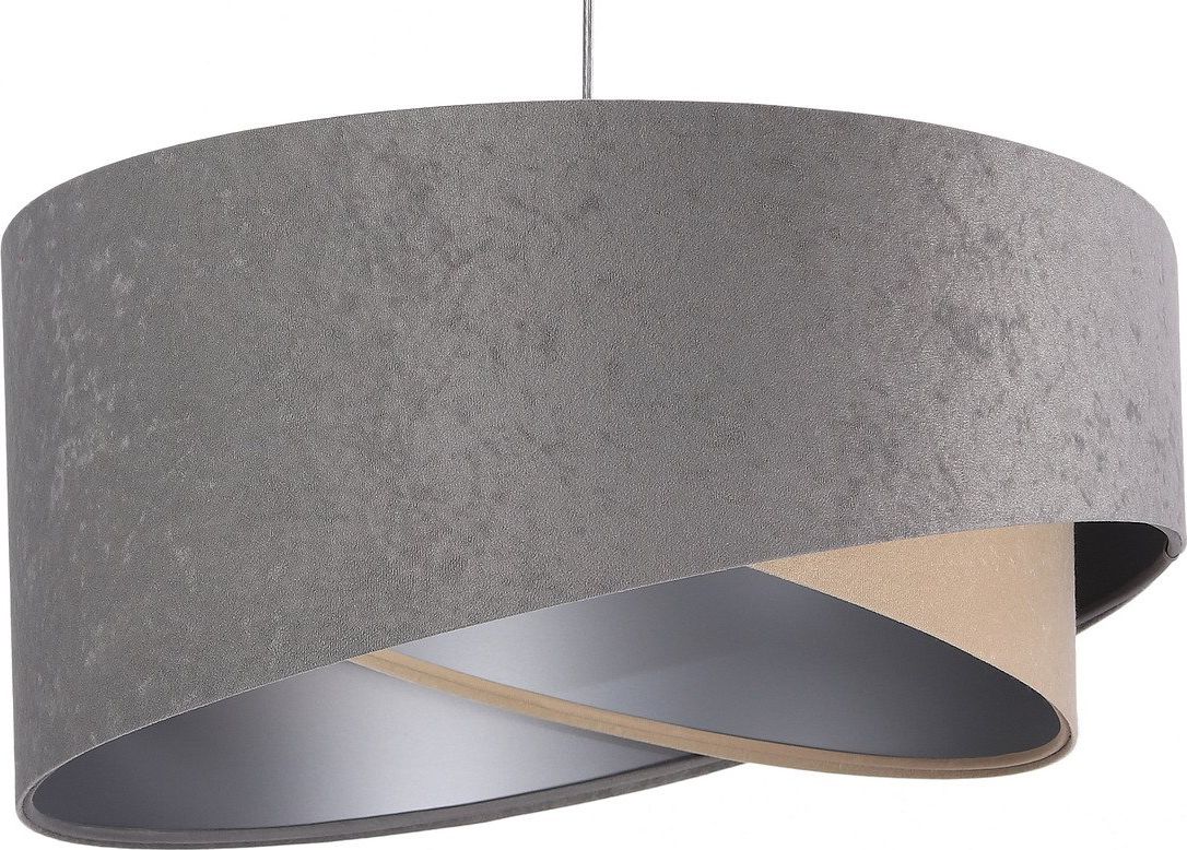 Lampa wisząca BPS KONCEPT Lampa wisząca SILVERY szara/beżowa/srebrna