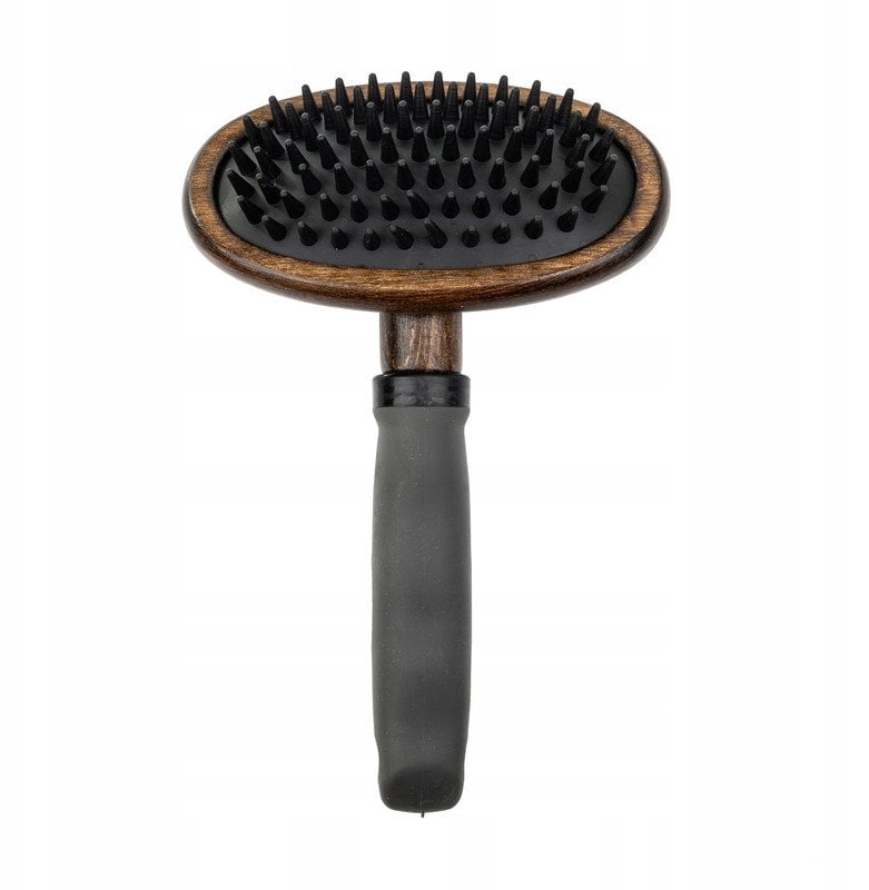 Ekskluzywna szczotka typu pudl�wka, nasada materia� TPR + drewno, wym. 12,6x18,7cm