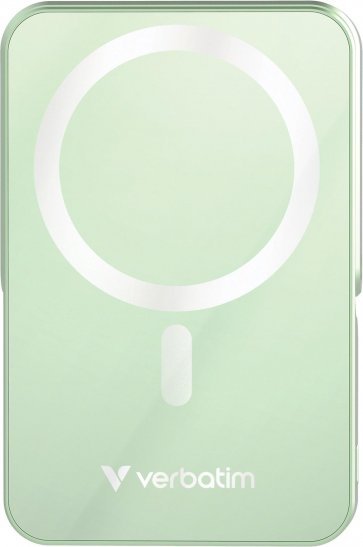 Powerbank Verbatim Charge 'n' Go Magnetic Wireless with Stand 10000mAh USB-C PD 3.0 Green