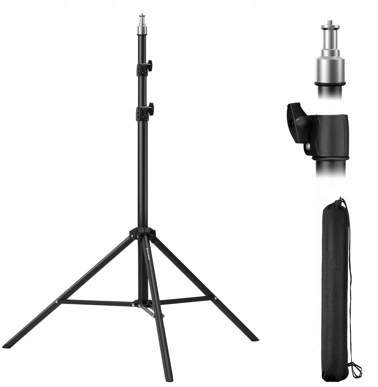 Statyw Studyjny Studio Foto Oświetleniowy Fotograficzny 16mm 1/4" 200cm K&f / Kf34.041