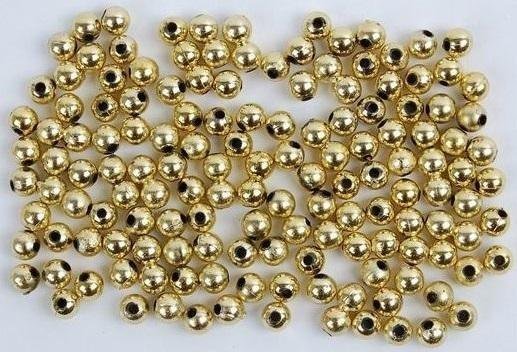 FANDY Koraliki 6 mm złote (30g)