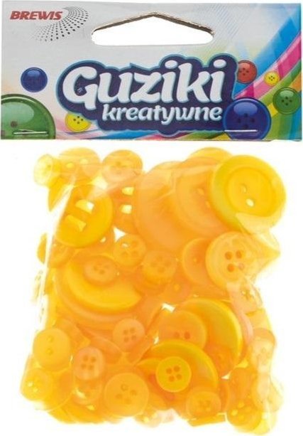 BREWIS Guziki kreatywne żółte 40g