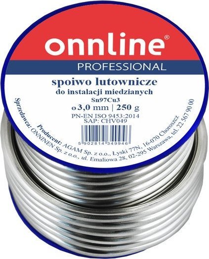 Onnline LUT MIĘKKI SN97CU3 3,0MM 250G ONNLINE