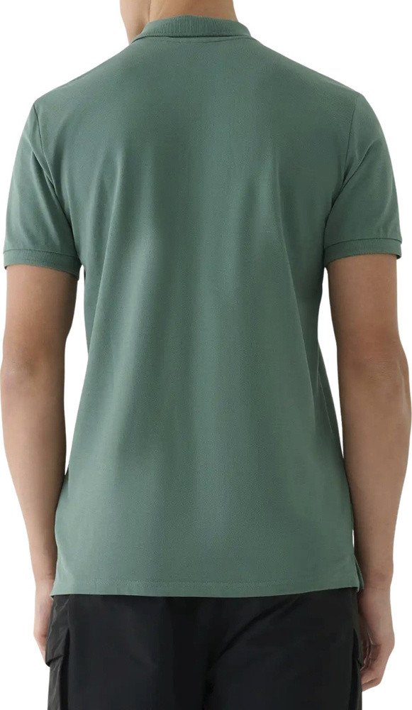 Koszulka męska polo 4F M555 zielona 4FWAW25TPTSM555 41S M
