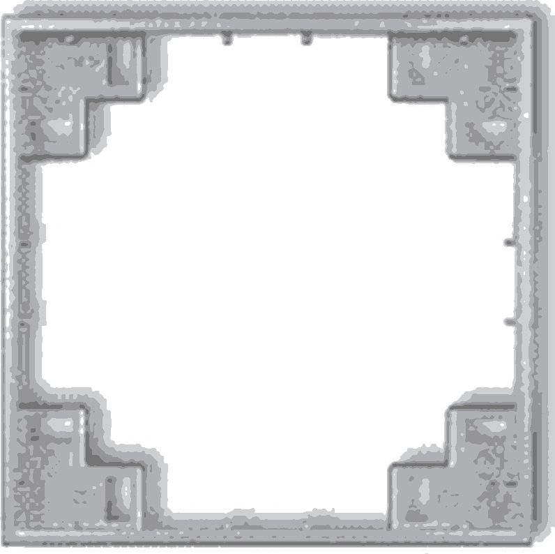 Karlik MINI Ramka pośrednia srebrny metalik 7MRP-1