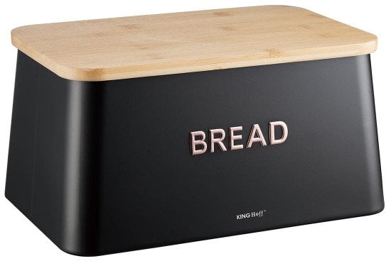 CHLEBAK STALOWY Z DESKĄ DO KROJENIA KINGHOFF KH-1948