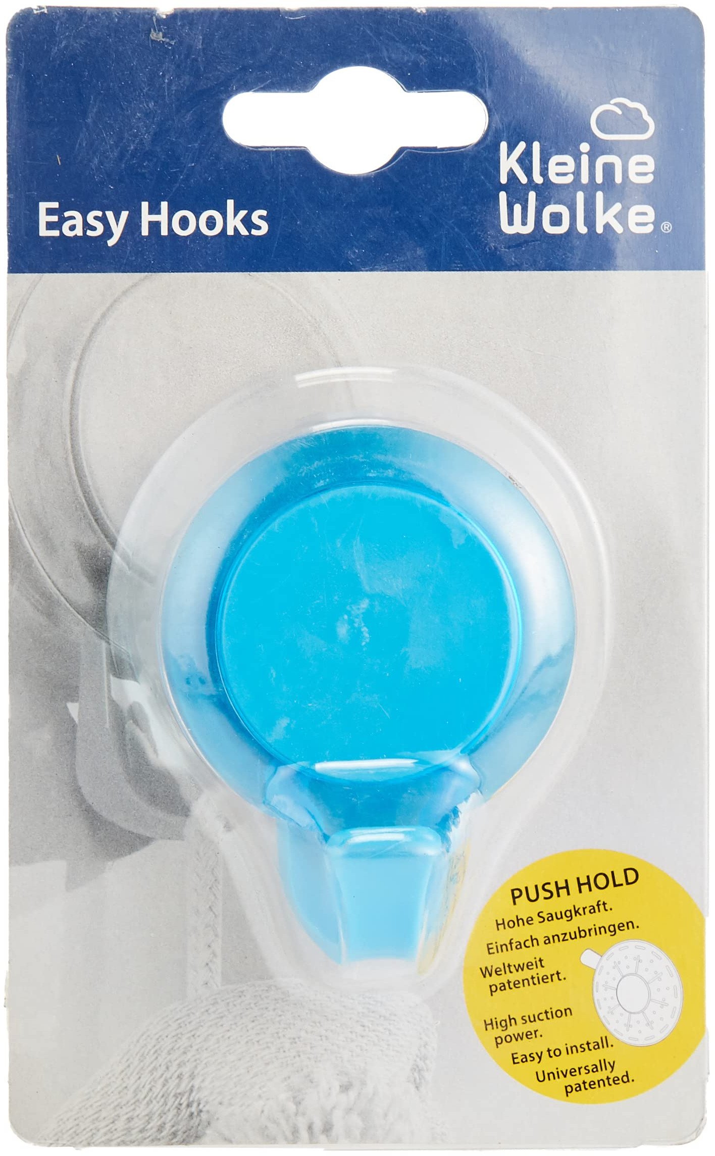 KLEINE WOLKE Easy Hooks Wieszak przyssaw Turquoise