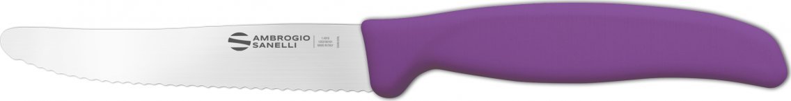 Ambrogio Sanelli Pikutek nóż ząbkowany Ambrogio Sanelli Supra 11cm fioletowy