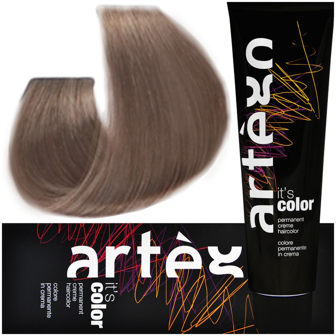 Artego Its Color Farba do włosów w kremie 150ml Średni Naturalny Matowy Blond (7.80-7CN)