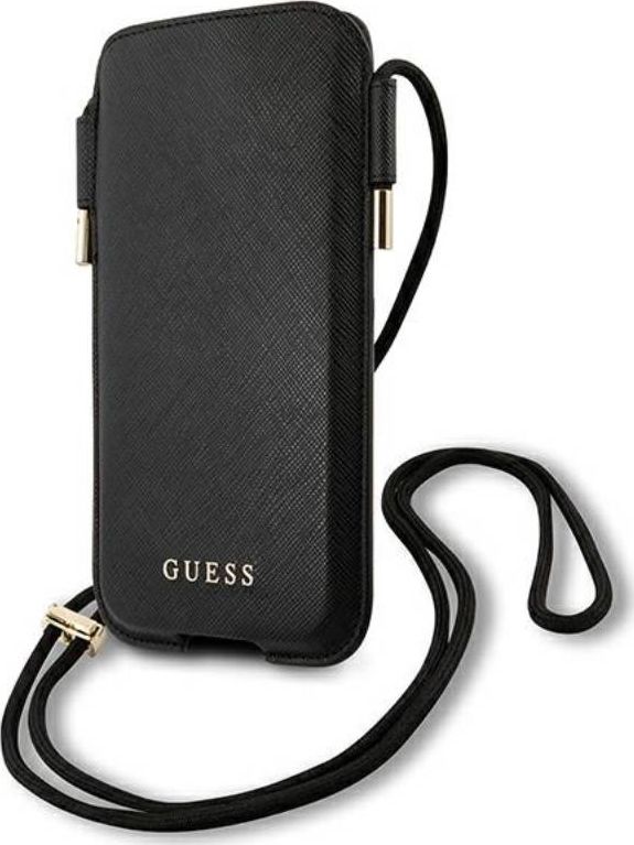 Guess Torebka GUHCP12MSAPSBK 6,1" czarny/black Saffiano