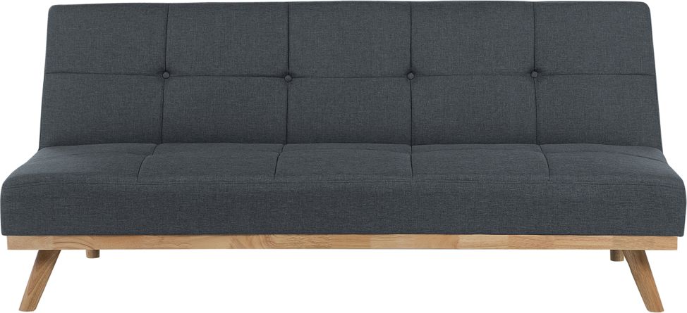 Beliani Sofa rozkładana ciemnoszara FROYA