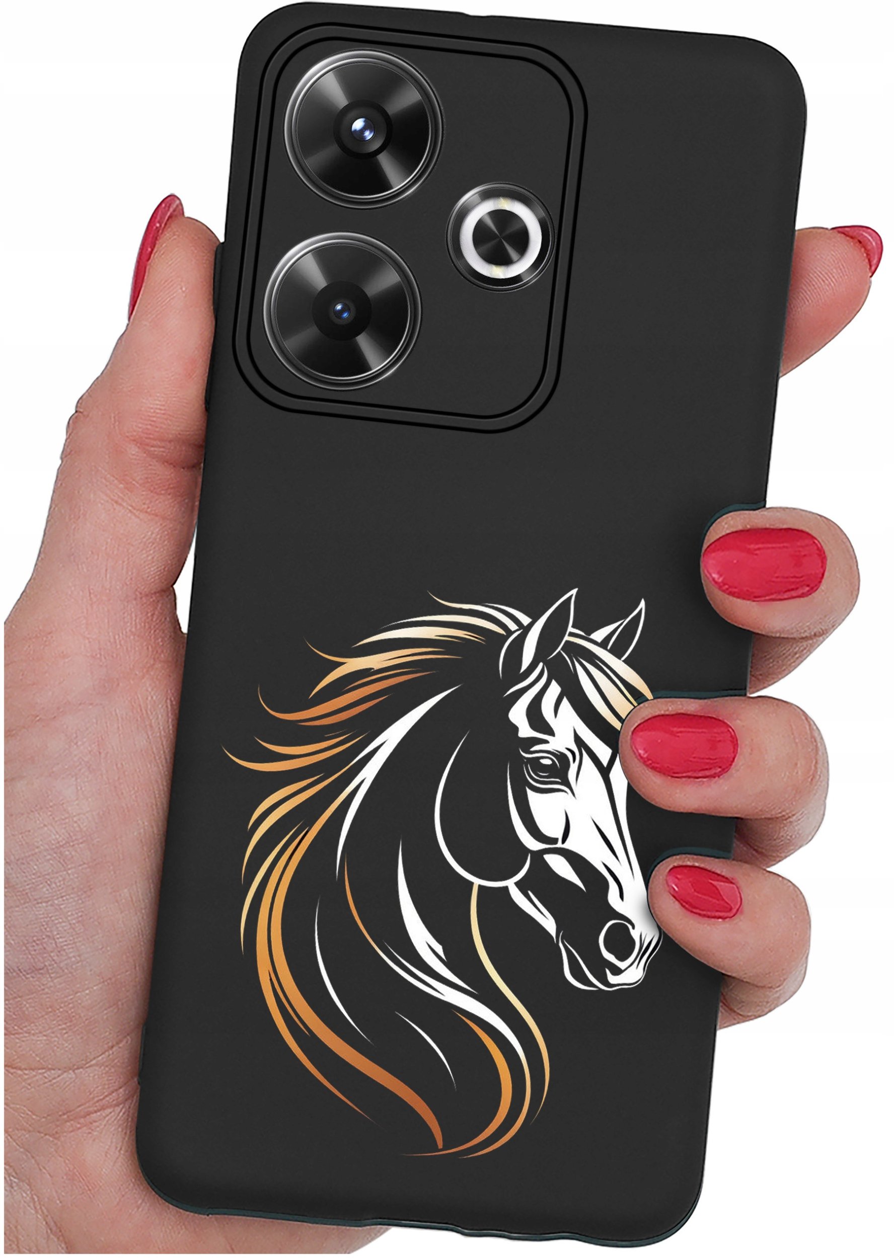 Etui do Xiaomi Redmi 13 4G WZORY |SILIKONOWE MATT CASE + SZKŁO 9H