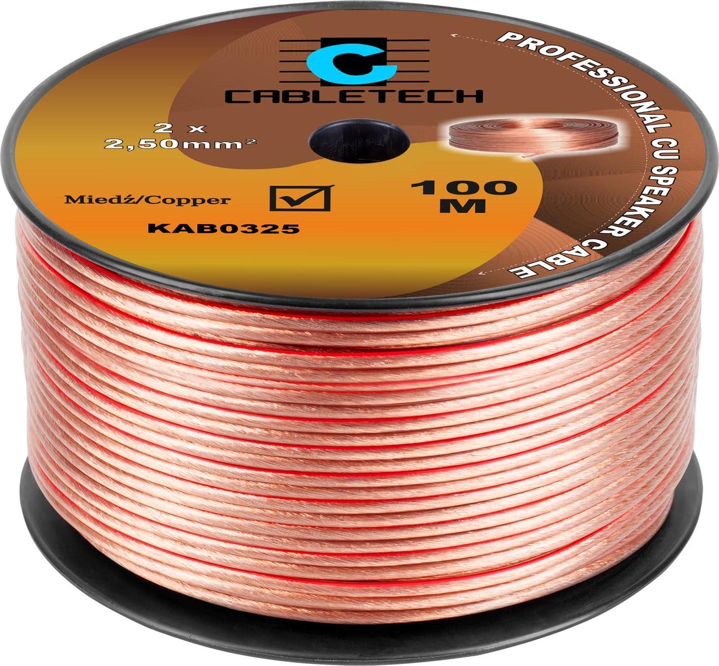 Przewód Cabletech Kabel głośnikowy 2,5mm