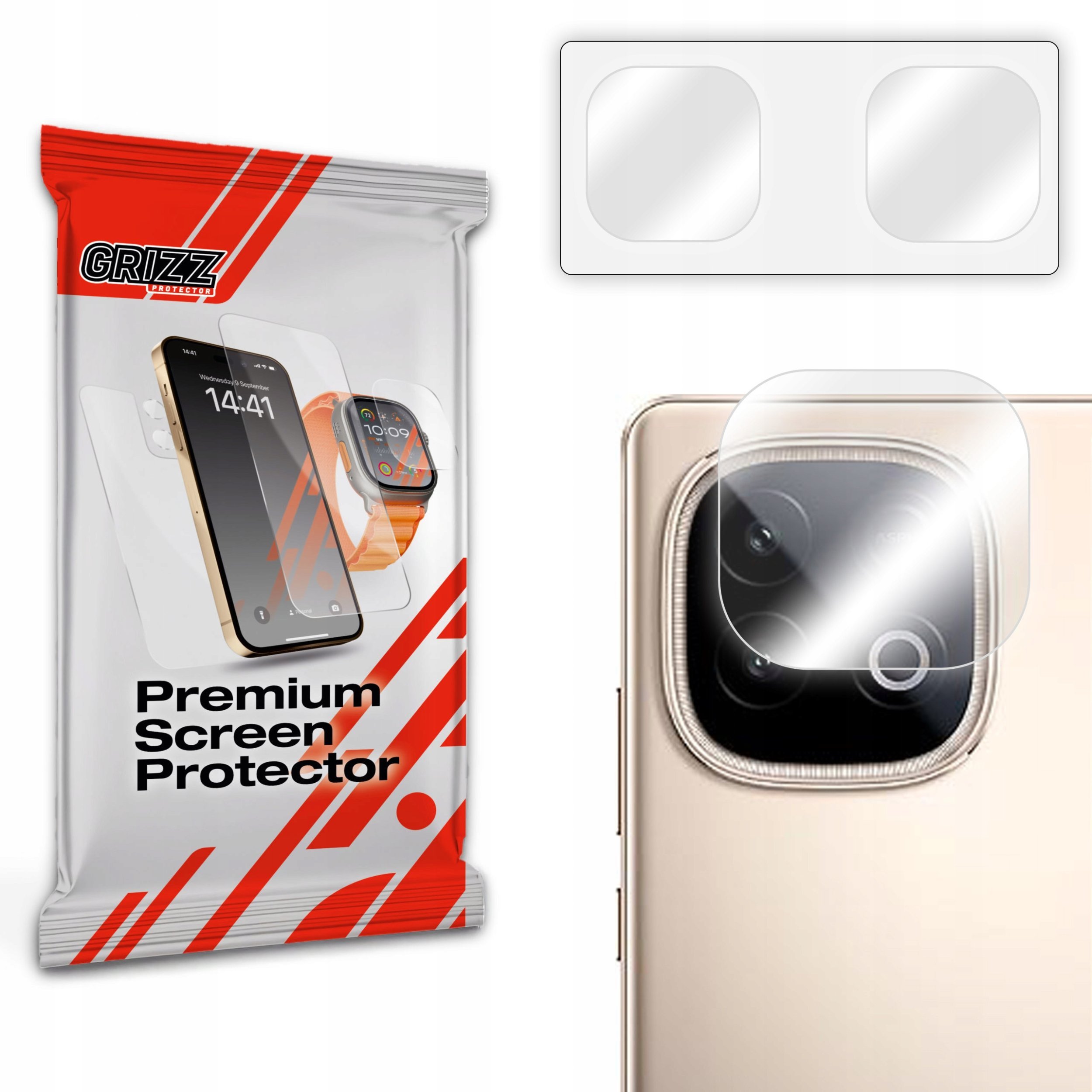 Szkło na aparat GrizzGlass HybridGlass Camera do Vivo Y300 GT