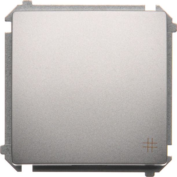 Kontakt-Simon Łącznik krzyżowy Simon Basic pojedynczy 10AX 250V srebrny mat (BMW7.01/43)