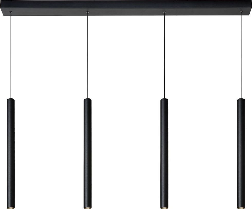 Lampa wisząca Lucide Nowoczesna lampa wisząca LED czarna Lucide LORENZ 74403/04/30