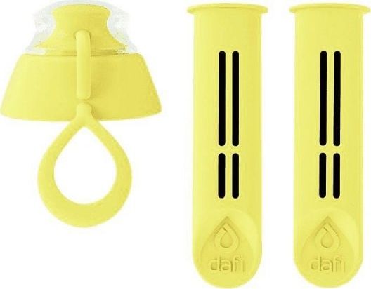 Wkład filtrujący Dafi do butelki + zakrętka Żółty 2 szt.