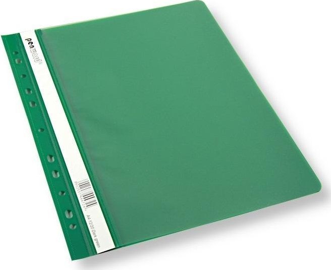 Skoroszyt A4 z perforacją ciemnozielony (20szt)