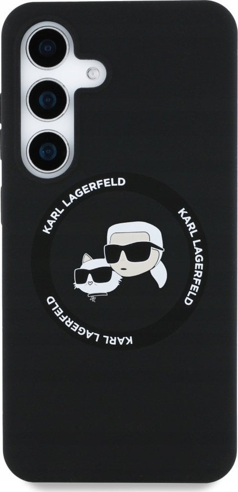 KARL LAGERFELD futerał do SAMSUNG S25 Plus KLHMS25MSKCHTCK (Magnetic Silicone Double Heads) czarny