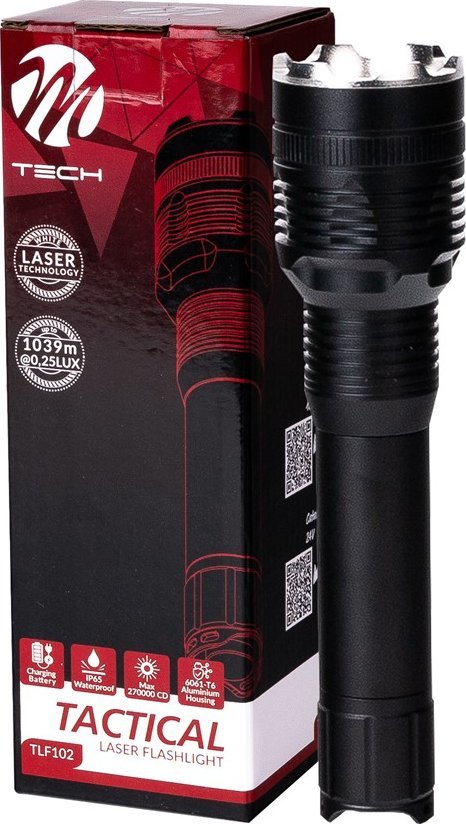 Latarka M-Tech Latarka dalekosięźna laser LED TLF102 m-tech