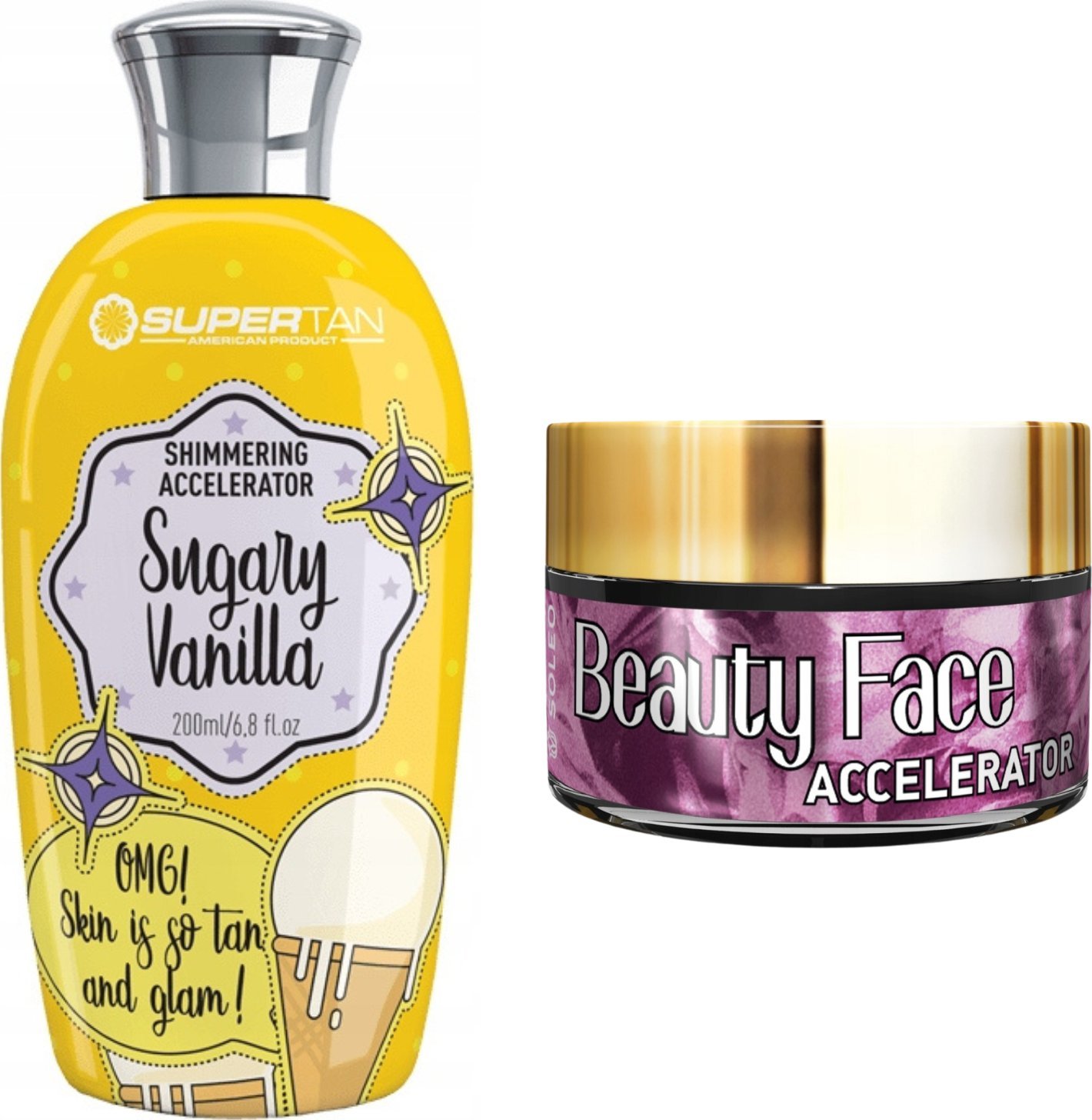 Supertan Supertan Sugary & Vanilla + Słoiczek Beauty Face