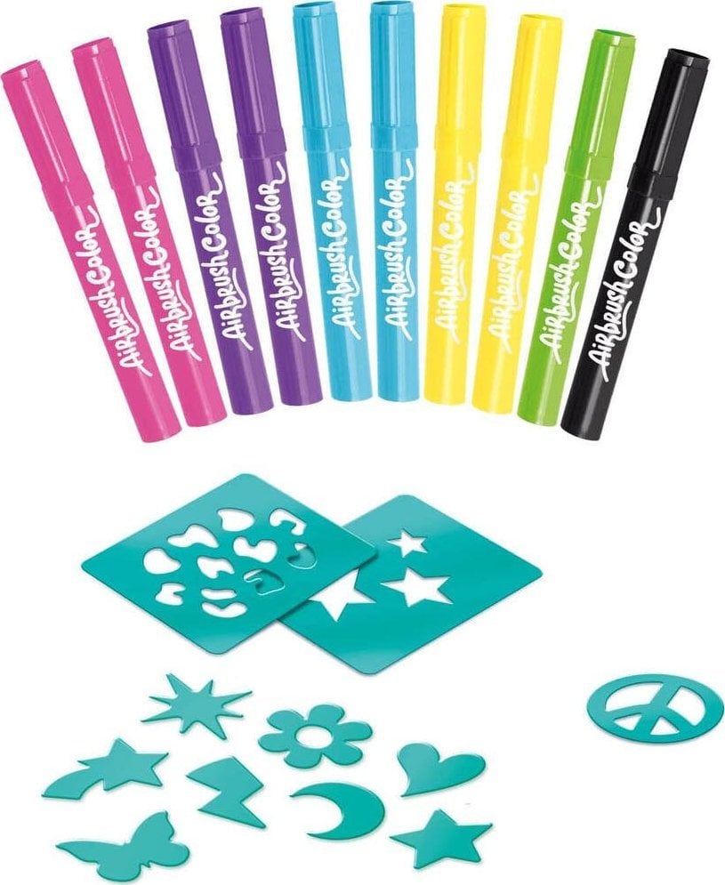 Epee Zestaw Airbrush Plush 10 pisaków + szablony