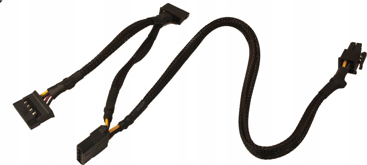 Akyga Adapter z kablem do zasilaczy modularnych AK-SC-37 MOLEX f / SATA f / SATA f 35+15+15 cm