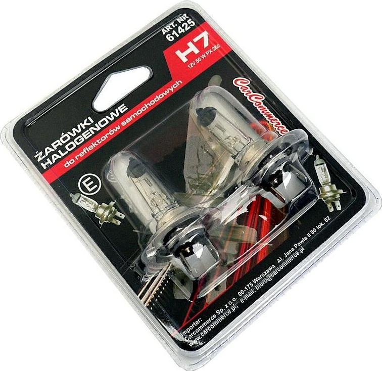 Carcommerce ŻARÓWKA H7 12V 55W PX26D- 2szt. blister