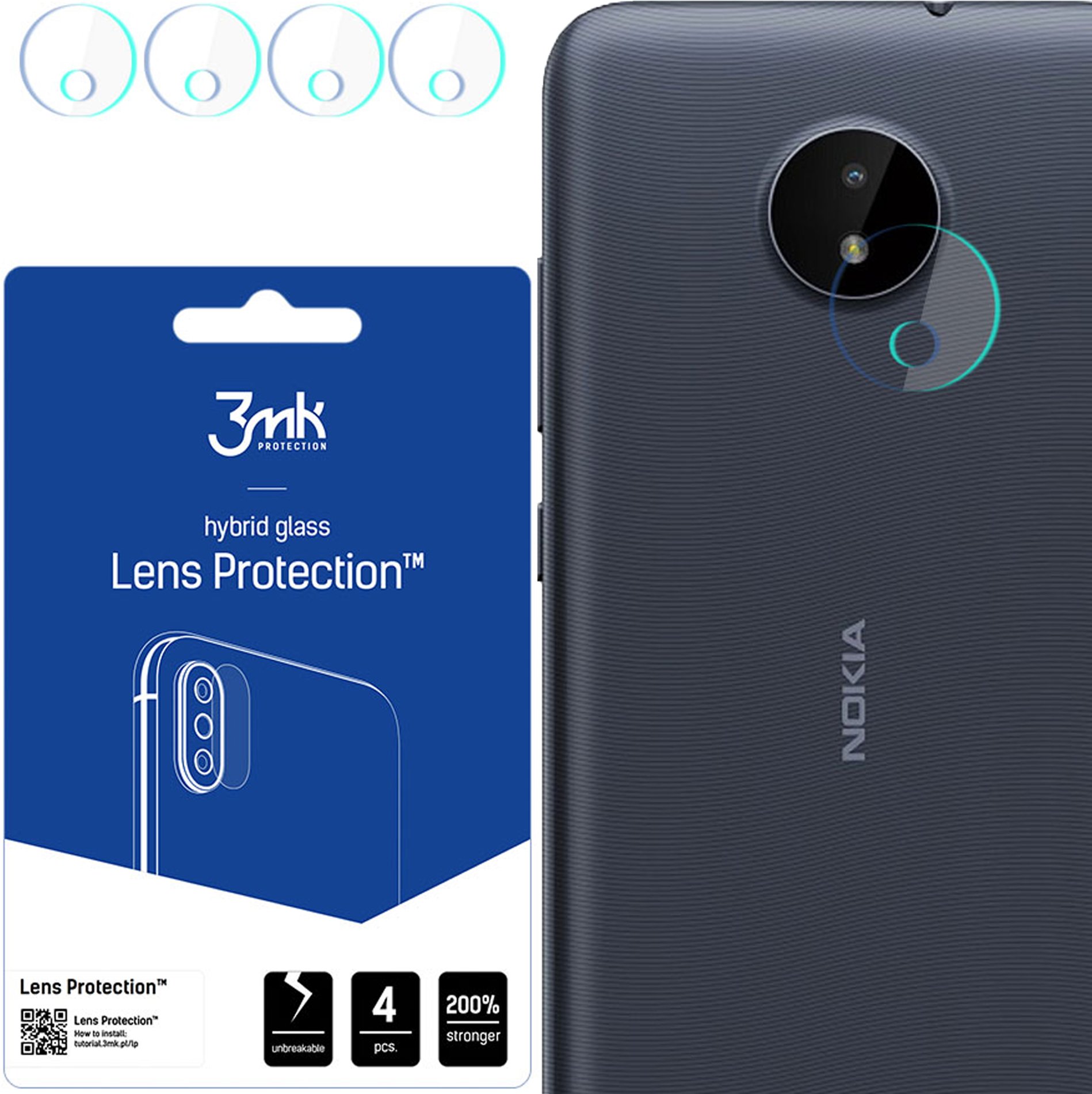 NOKIA C20 - 3MK LENS PROTECTION