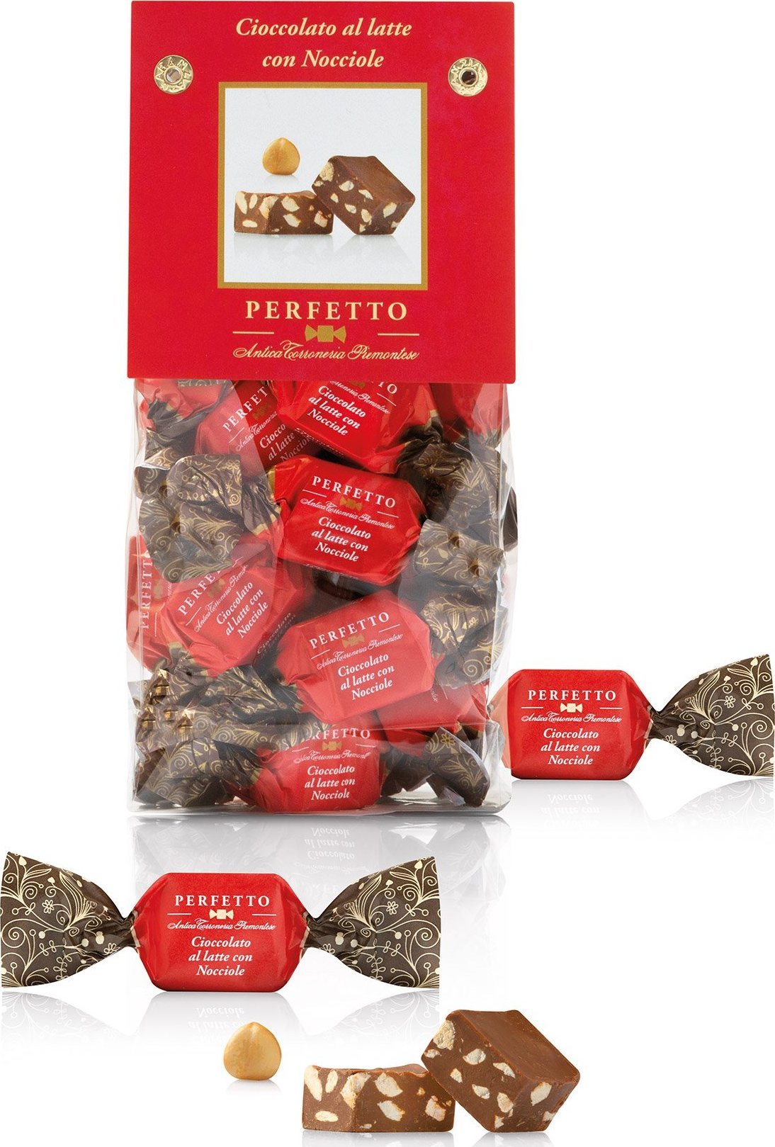 Antica Torroneria Piemontese Czekoladowe cukierki PERFETTO AL LATTE 150g