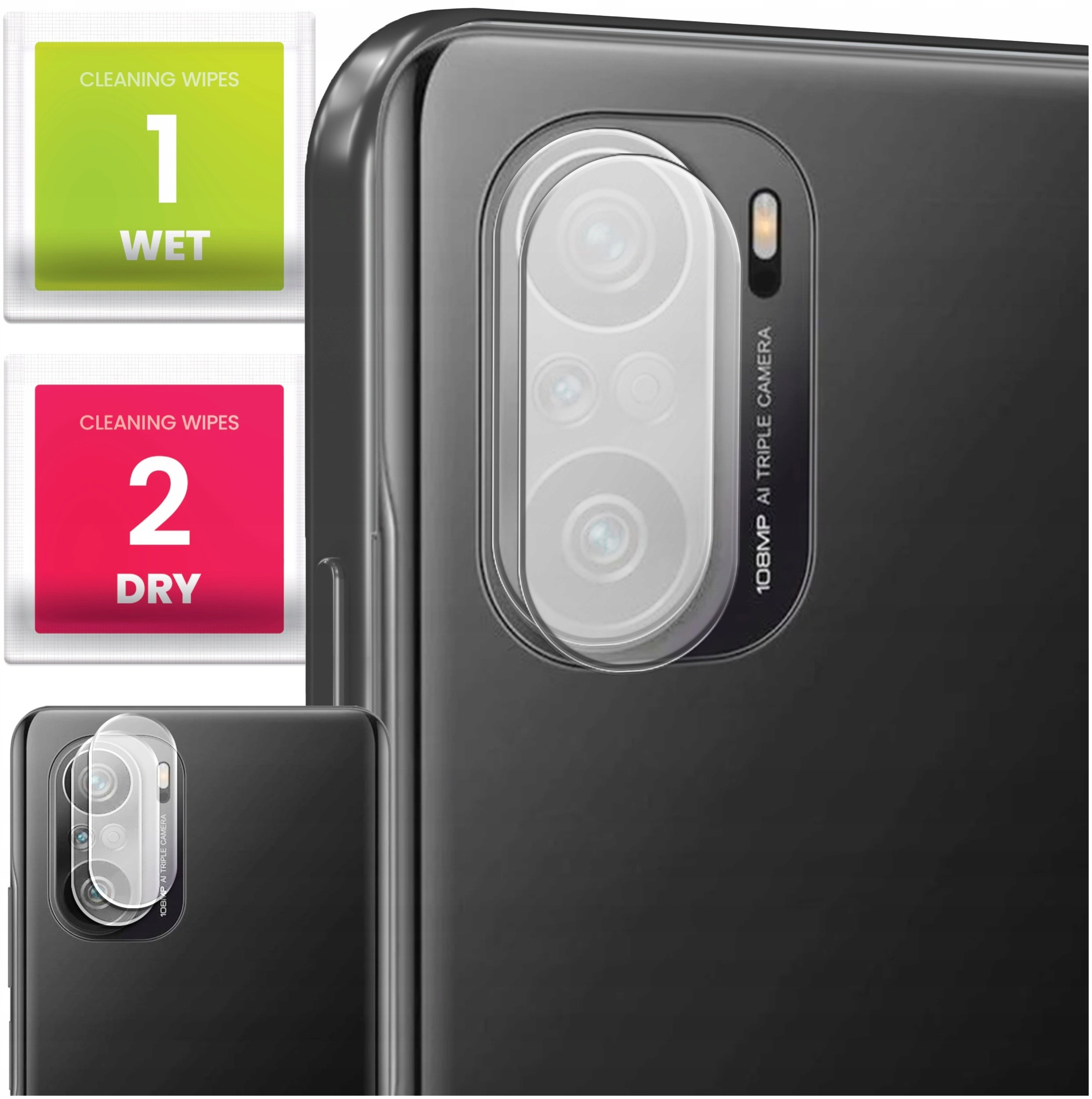 2-PAK Szkło Na Aparat Do Xiaomi Mi 11i (Hartowane, Ochronne, Na Obiektyw)