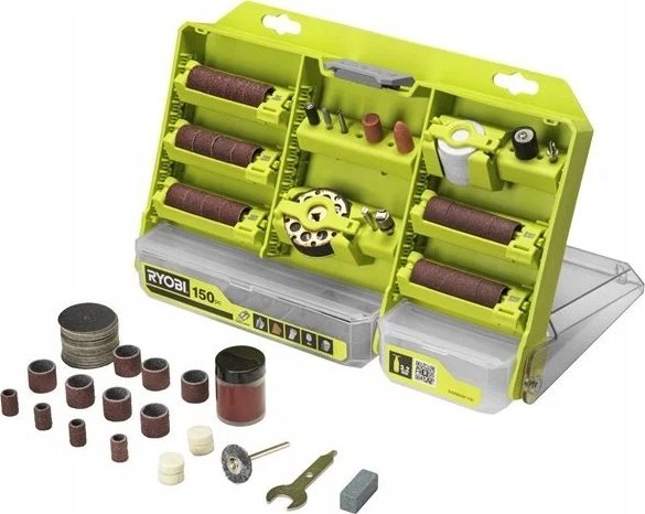 Ryobi UNIWERSALNY ZESTAW AKCESORIÓW 150szt TWIST LOCK RYOBI RAR800K-150