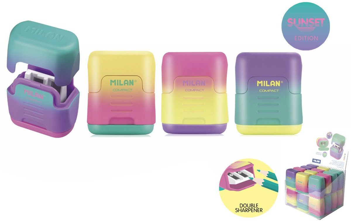 Temperówka podwójna Compact Sunset (24szt) MILAN