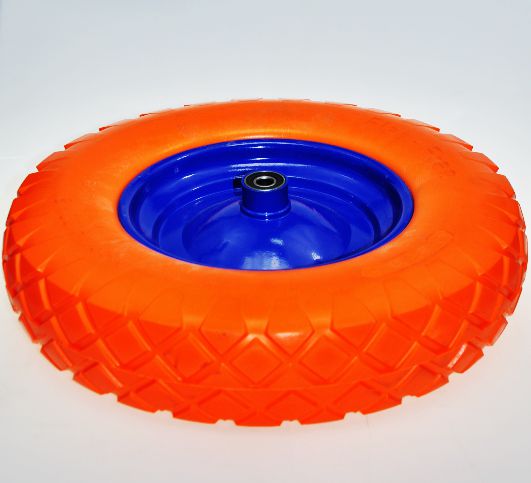 Koło do taczki pełne PU 400 x 8mm (71024)