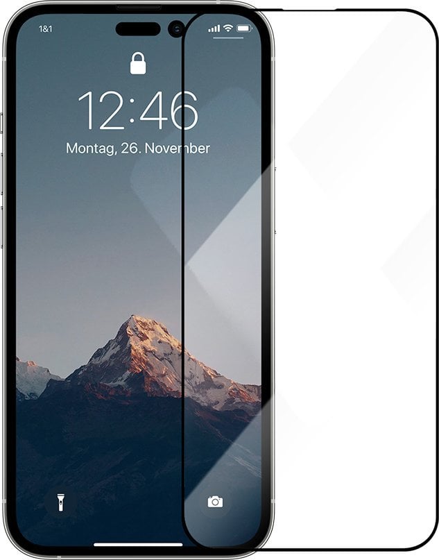 Woodcessories Woodcessories 3D Premium Black Temp. Glass iPhone 14 Pro Max