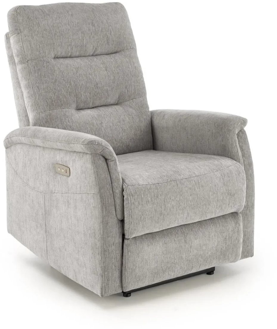 Fotel rozkładany JAMAL szary HALMAR