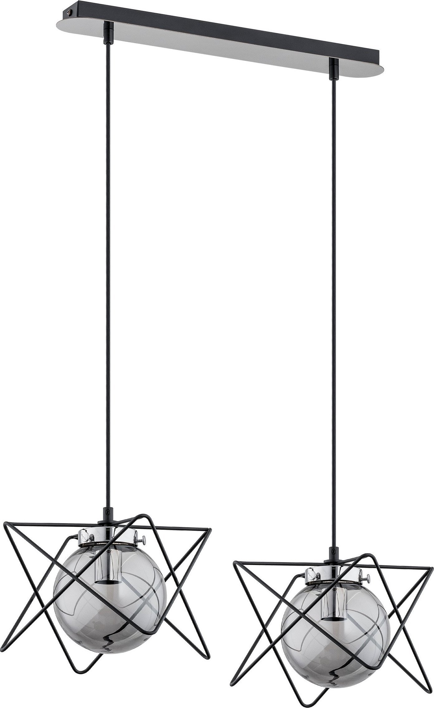 Lampa wisząca Orno CORRADO 2P, lampa wisząca, E14 max. 2x 40W, chrom