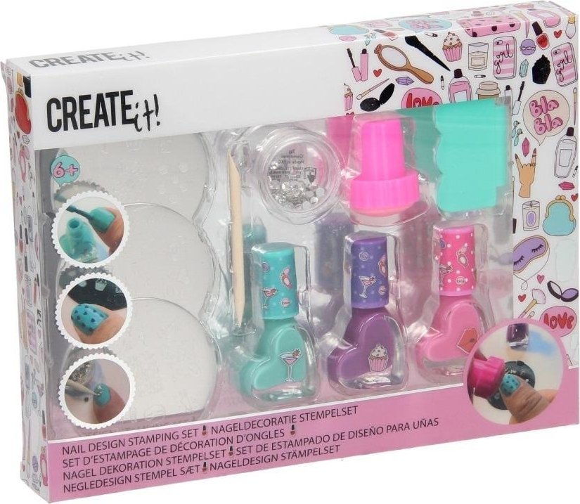 Canenco Zestaw do ozdabiania paznokci CREATE IT!