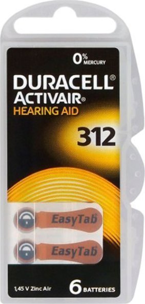 Duracell DURACELL 30x Bateria Słuchowa 312 PR41 347 ZINCair