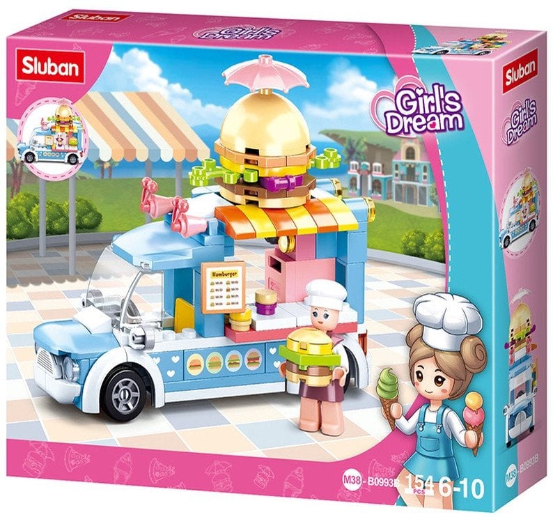 TOY CONSTRUCTOR BURGER 154PCS M38-B0993B