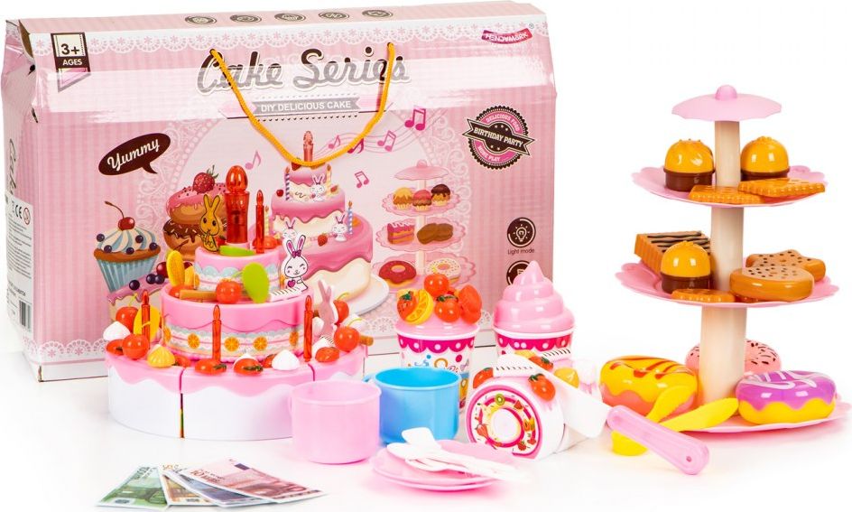 Multistore Tort do krojenia zestaw urodziny przyjęcie 125 el