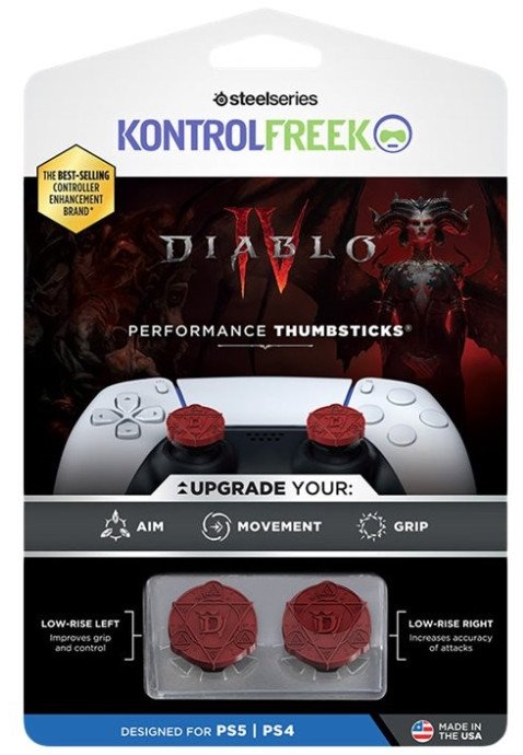 KontrolFreek Diablo IV PS4 PS5 2 gab. sarkana - Apvalks pogam