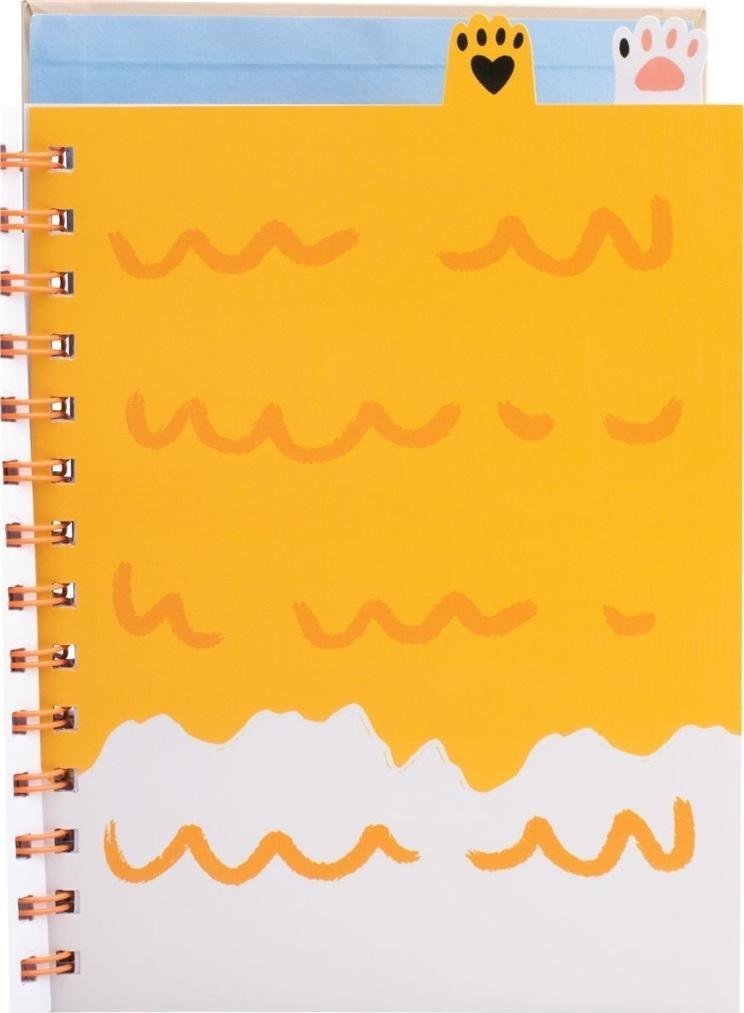 Notes na spirali A5/80K Cat&Dog przekładki HAPPY