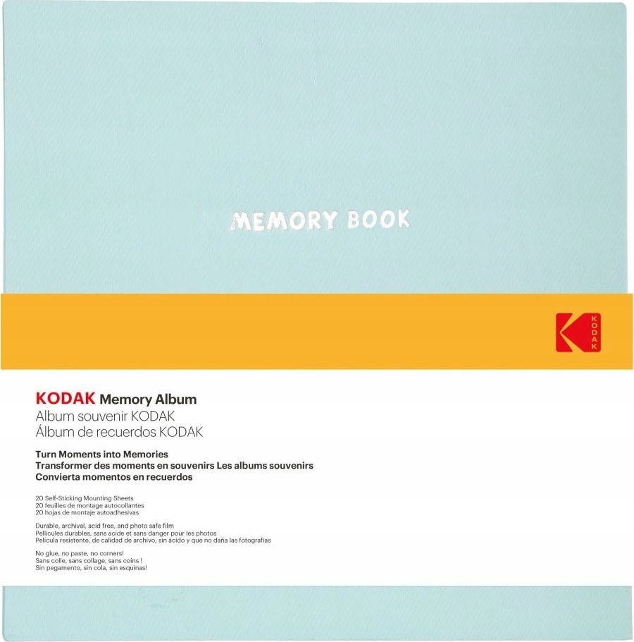 Kodak Kodak Album Na Zdjęcia Samoprzylepny 40 Stron Do Zdjęć Instax Polaroid Zink / Cat 9891-315 / Błękitny