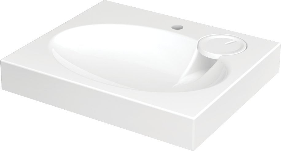 WASHBASIN CLARO+SIPHON+HANGERS 60X60CM