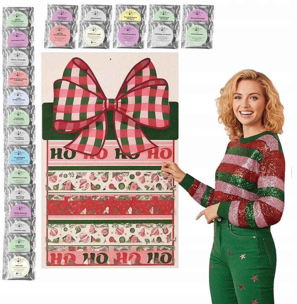 GIGA Kalendarz Adwentowy z herbatami PREMIUM - 24 różne smaki herbat sypanych w saszetkach, prezent upominek na mikołaja święta dla kobiety faceta męż