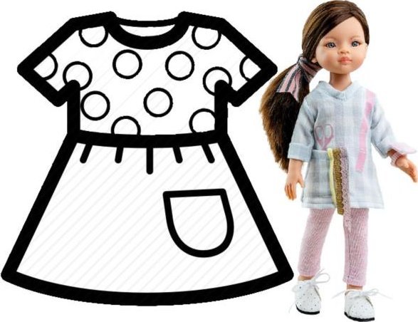 paola reina PAOLA REINA Ubranko dla lalek 32 cm 54658