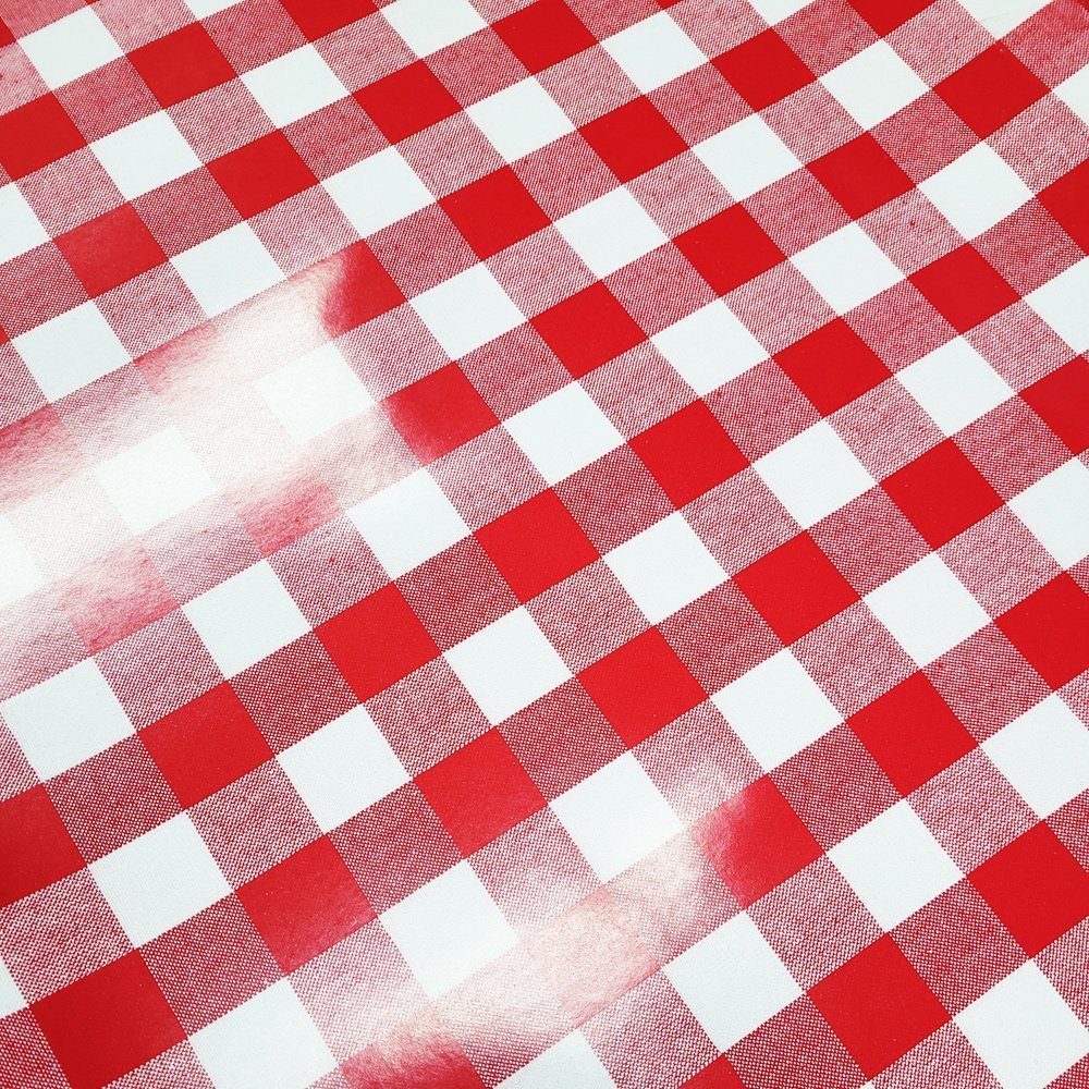 Papier czerwień kratka do prezentów 57cmx20m 20m329