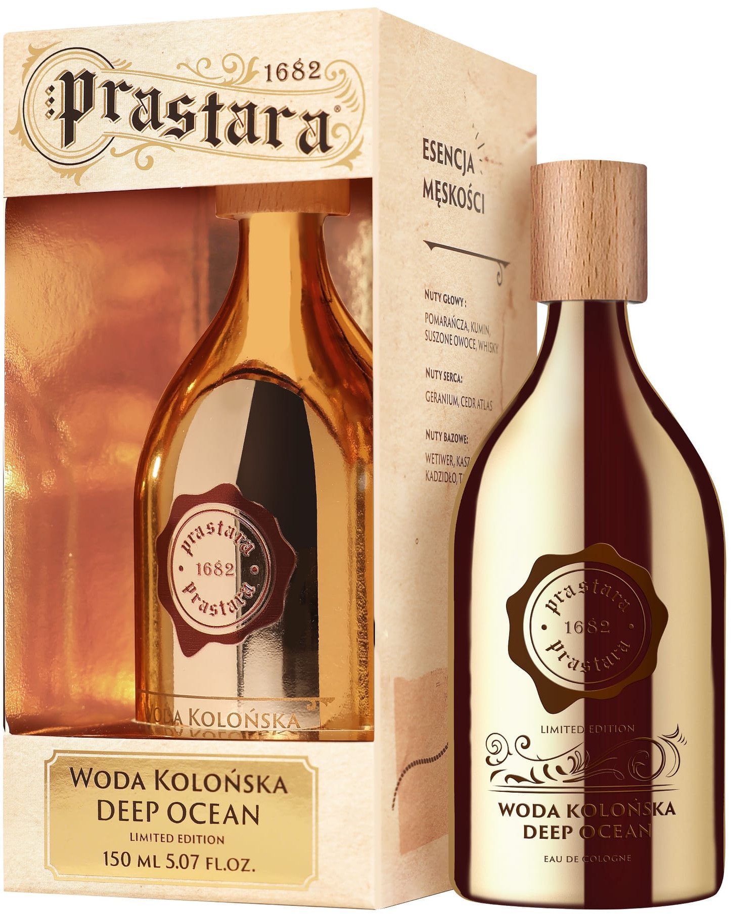 PRASTARA Deep Ocean Woda kolońska dla mężczyzn 150 ml - edycja limitowana